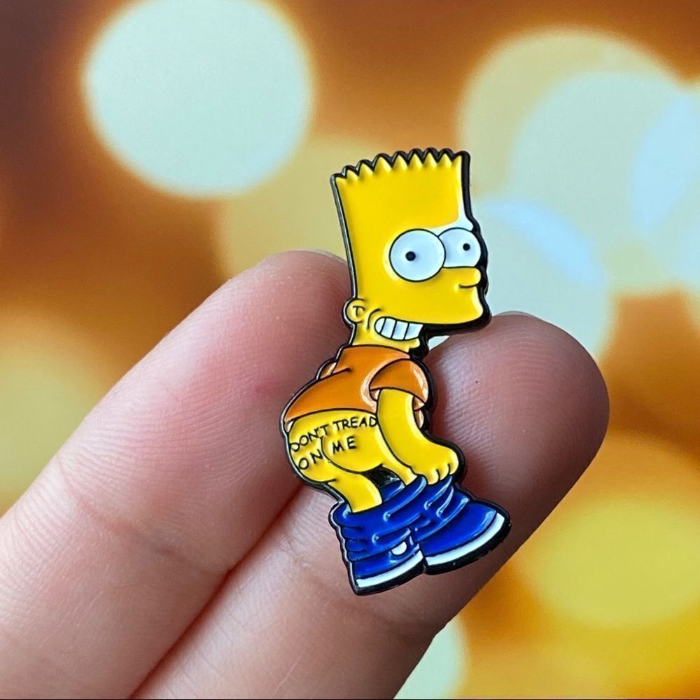 Bart Don’t Tread On Me Enamel Pin/ Brooch